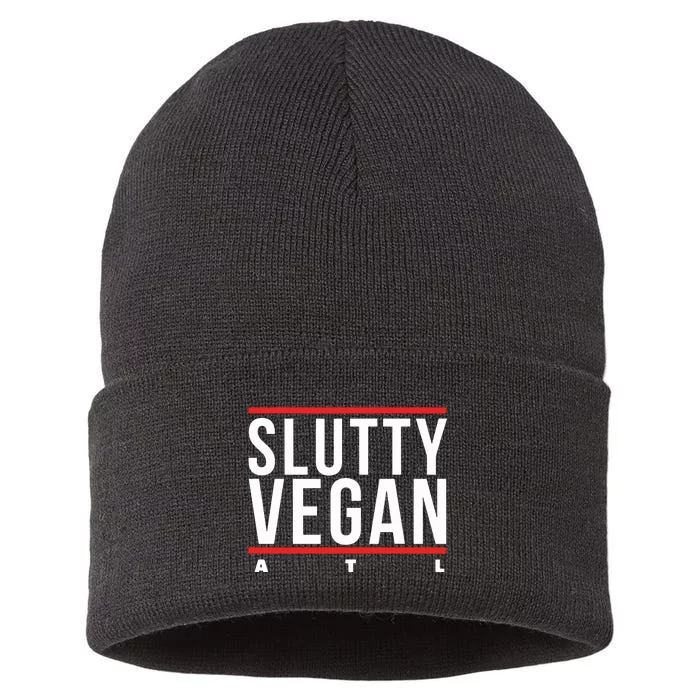 Slutty Vegan Run Slutty Sustainable Knit Beanie