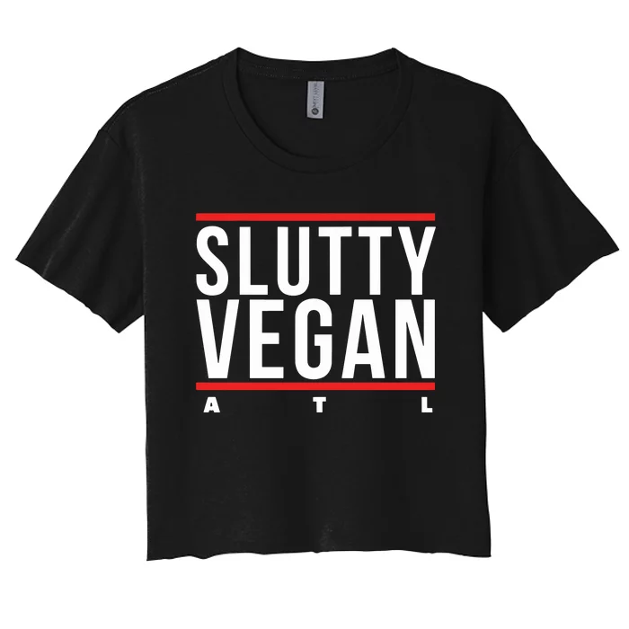 Slutty Vegan Run Slutty Women's Crop Top Tee