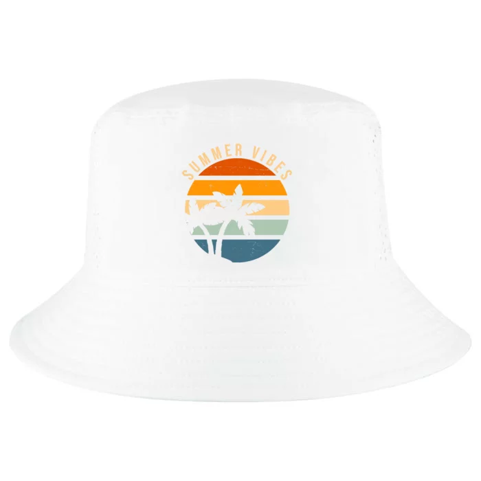 Summer Vibes Retro Sunset Tropical Cool Comfort Performance Bucket Hat