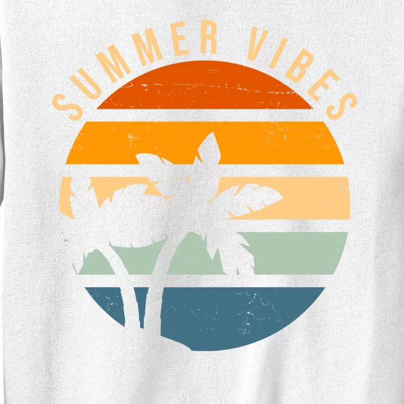 Summer Vibes Retro Sunset Tropical Sweatshirt