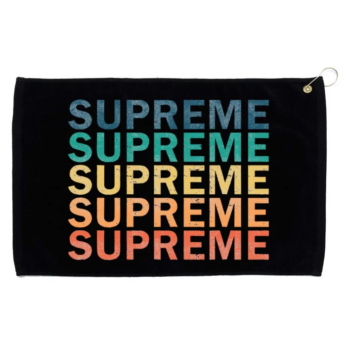 Supreme Vintage Retro Supreme Name Grommeted Golf Towel