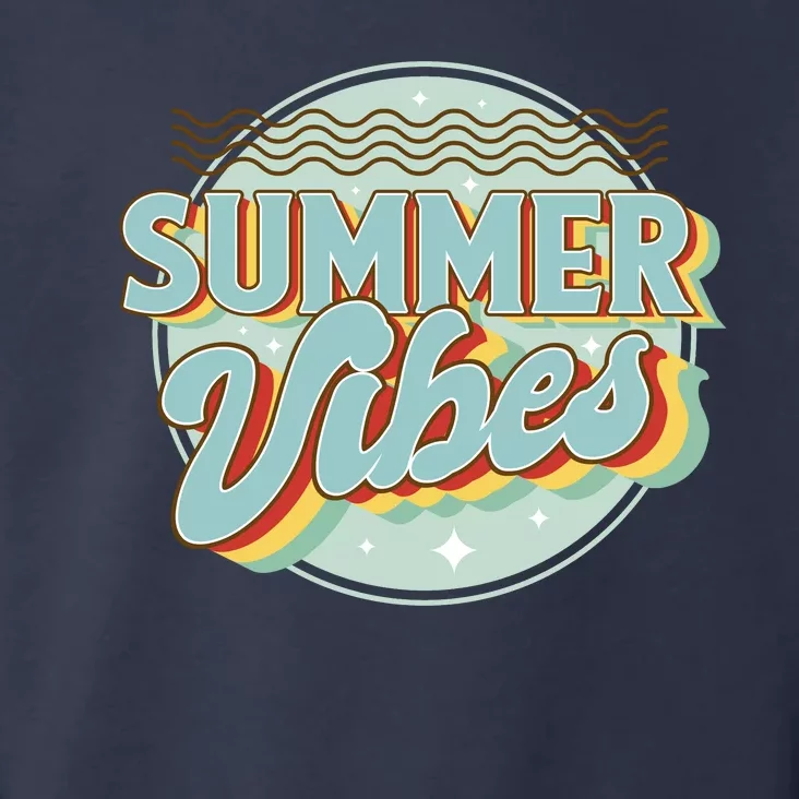 Summer Vibes Retro Cool Toddler Hoodie