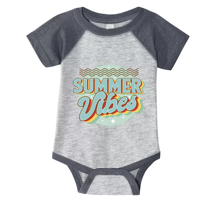 Summer Vibes Retro Cool Infant Baby Jersey Bodysuit