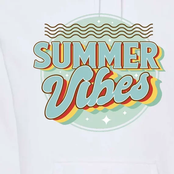 Summer Vibes Retro Cool Premium Hoodie