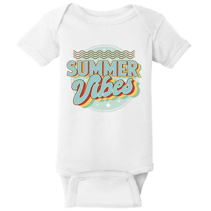 Summer Vibes Retro Cool Baby Bodysuit