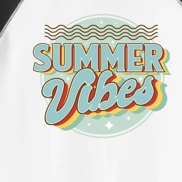 Summer Vibes Retro Cool Toddler Fine Jersey T-Shirt