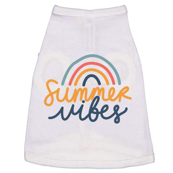 Summer Vibes Rainbow Cute Doggie Tank