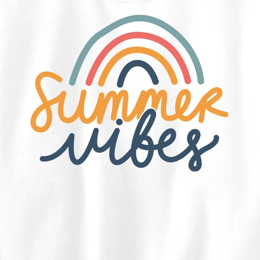 Summer Vibes Rainbow Cute Kids Sweatshirt