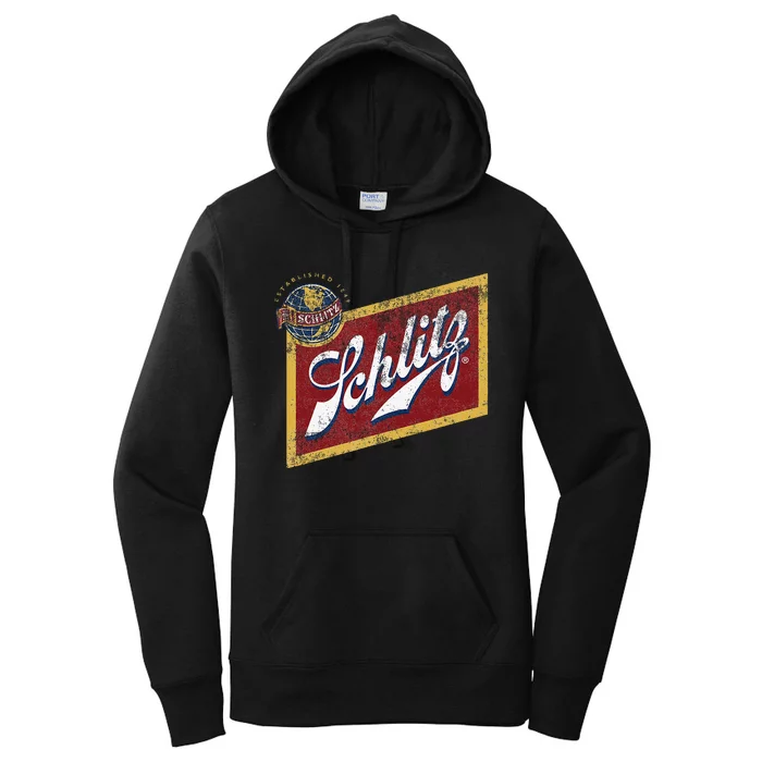 Schlitz Vintage Style Women's Pullover Hoodie