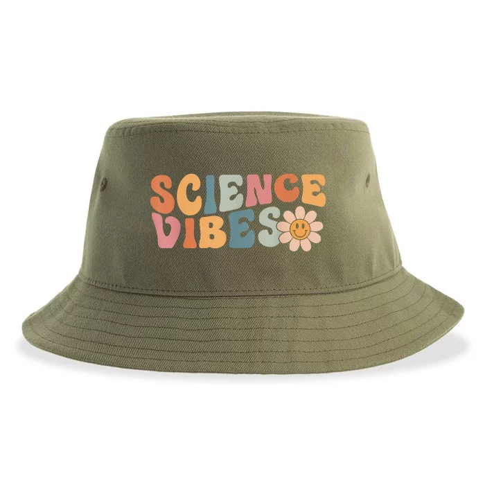 Science Vibes Science Teacher First Day Of School Sustainable Bucket Hat