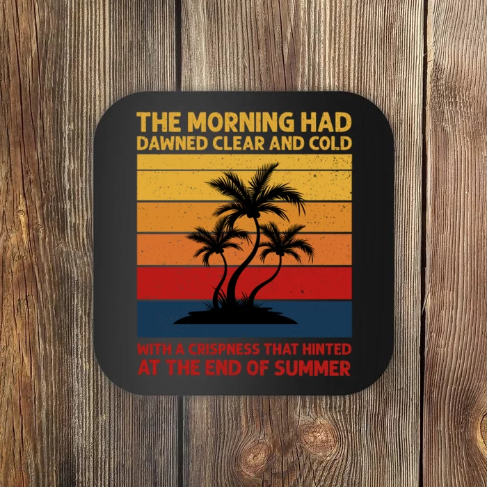 Summer Vacation Sunset Graphic Coaster