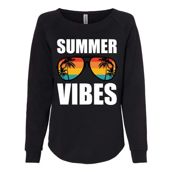 Summer Vibes Sunset Beach Tropical Womens California Wash Sweatshirt