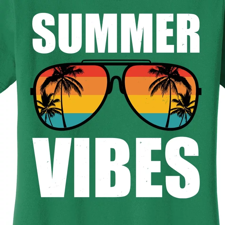 Summer Vibes Sunset Beach Tropical Women's T-Shirt