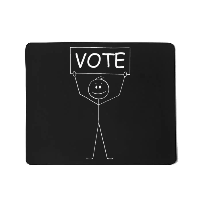 Simple Vote Simple Sign Reminding People To Vote Mousepad