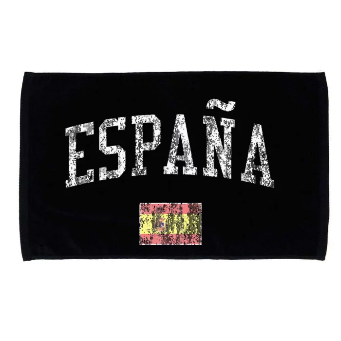 Spain Vintage Sports Design Spanish Flag Espana Microfiber Hand Towel