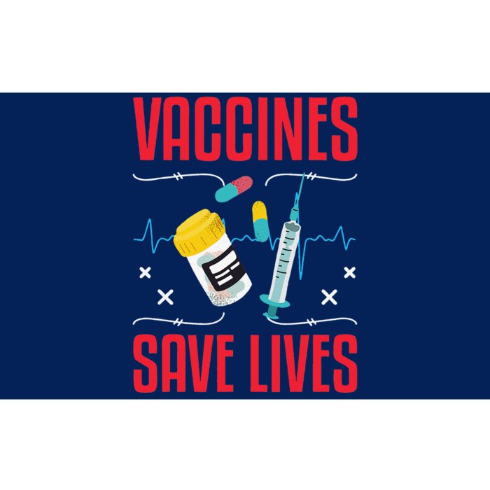 Support Vaccines Save Lives Nursing School Nurses Day Bumper Sticker