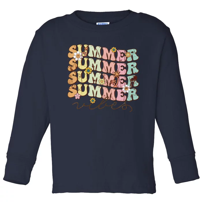 Summer Vacation Toddler Long Sleeve Shirt