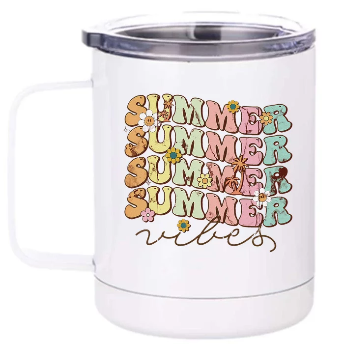 Summer Vacation Front & Back 12oz Stainless Steel Tumbler Cup