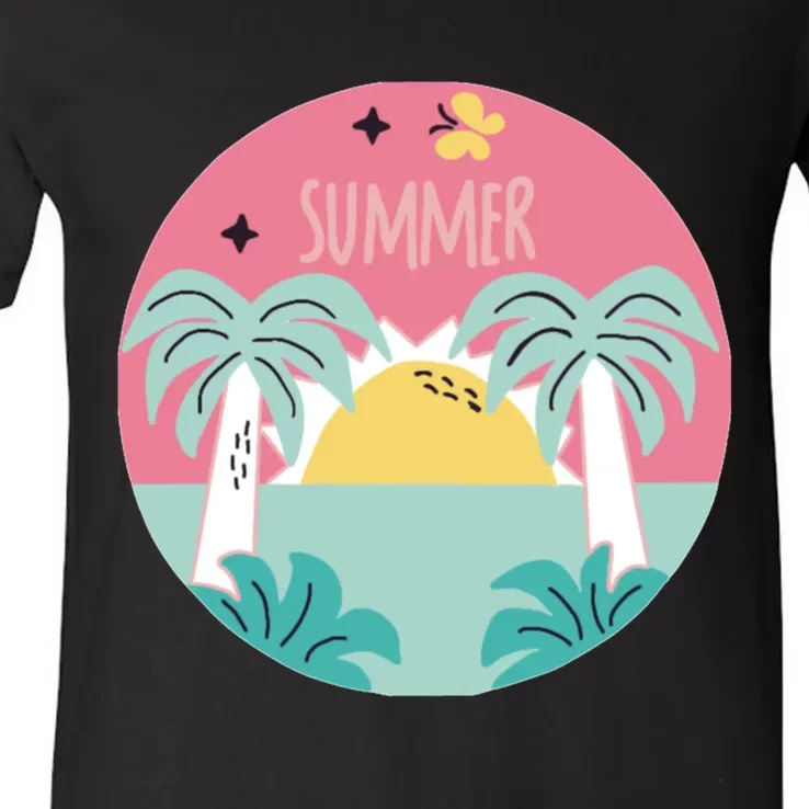 Summer Vibes V-Neck T-Shirt