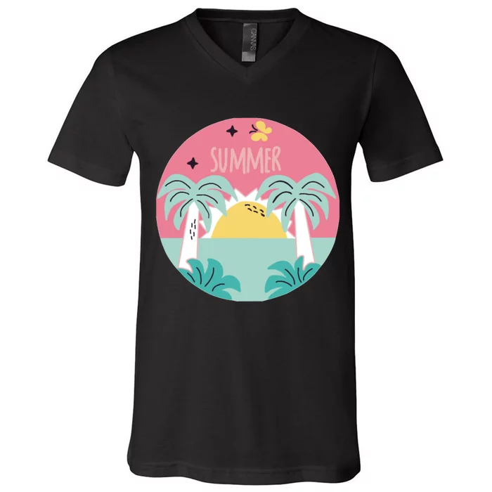 Summer Vibes V-Neck T-Shirt