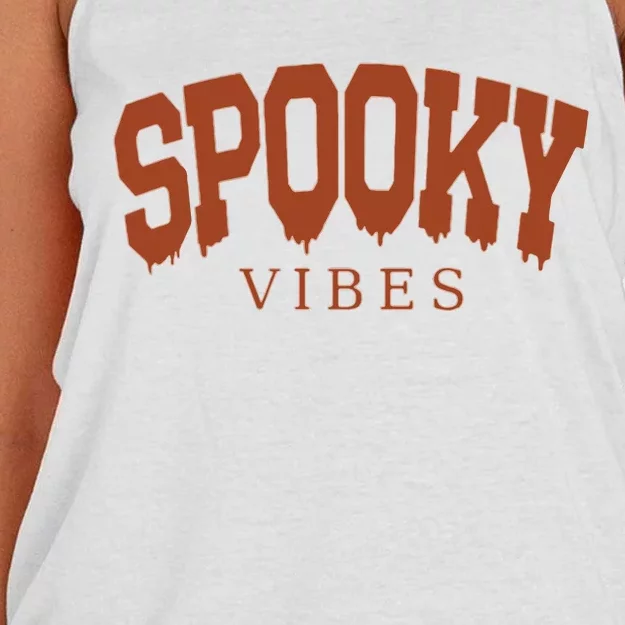 Spooky Vibes Women's Knotted Racerback Tank