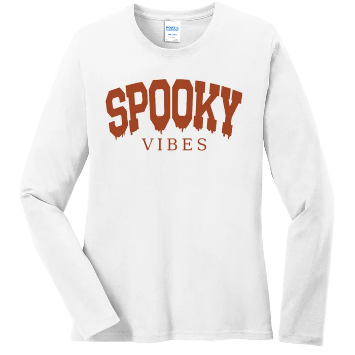 Spooky Vibes Ladies Long Sleeve Shirt