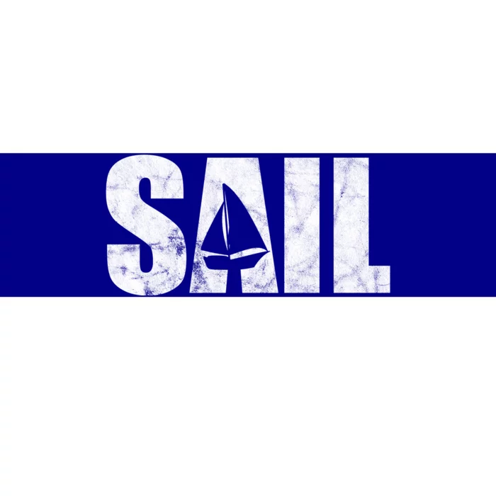 Sail Vintage Sailing Boat Bumper Sticker