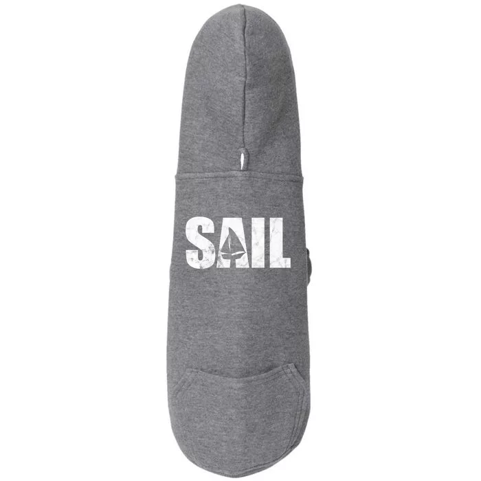 Sail Vintage Sailing Boat Doggie 3-End Fleece Hoodie