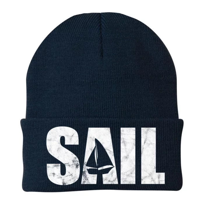 Sail Vintage Sailing Boat Knit Cap Winter Beanie