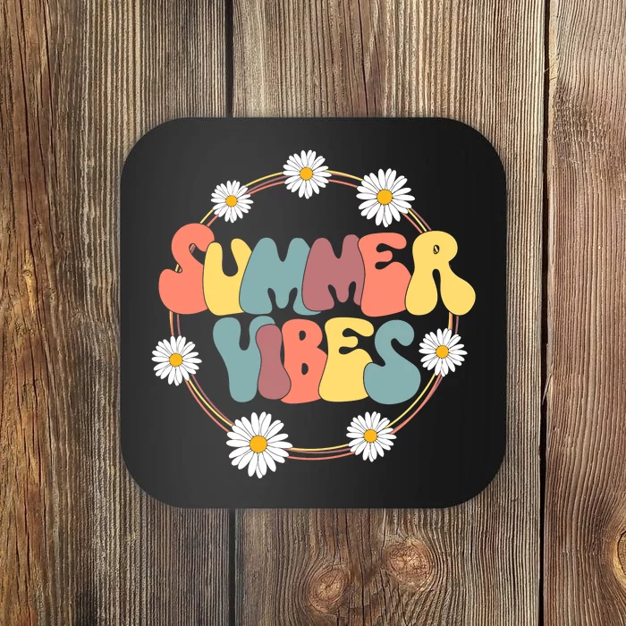 Summer Vibes Summer Vacation Beach Coaster