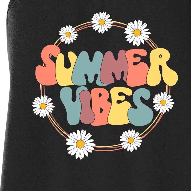 Summer Vibes Summer Vacation Beach Women's Racerback Tank