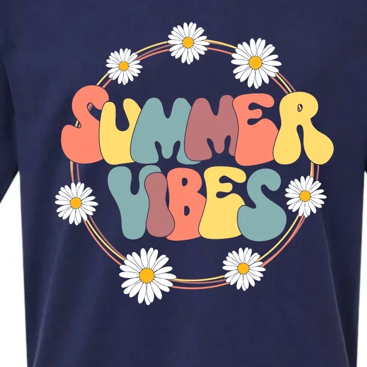 Summer Vibes Summer Vacation Beach Sueded Cloud Jersey T-Shirt