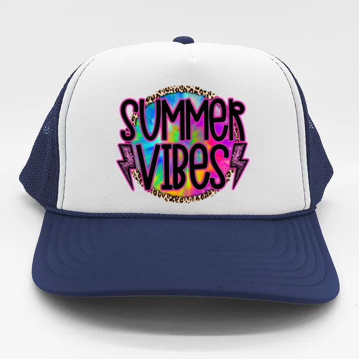 Summer Vibes Summer Vacation Beach Trucker Hat