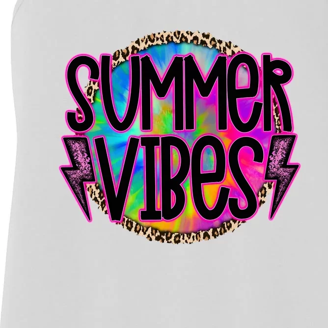 Summer Vibes Summer Vacation Beach Women's Racerback Tank