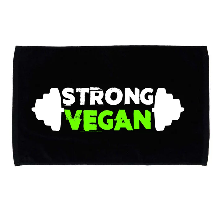 Strong Vegan Strong Gift Cool Gift Microfiber Hand Towel