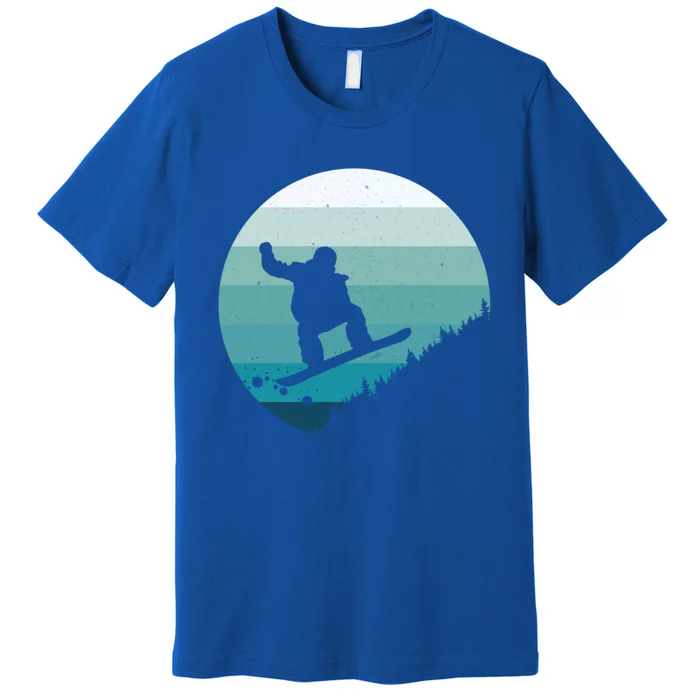 Snowboard Vintage Snowboarder Snow Winter Snowboarding Gift Premium T-Shirt