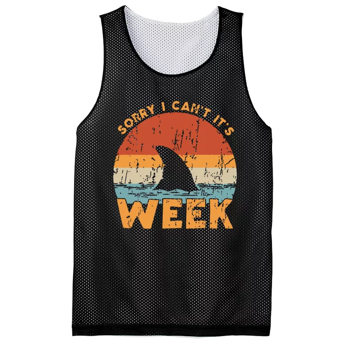 Shark Vintage Sorry I Cant Summer Kings Ocean Week 2024 Mesh Reversible Basketball Jersey Tank