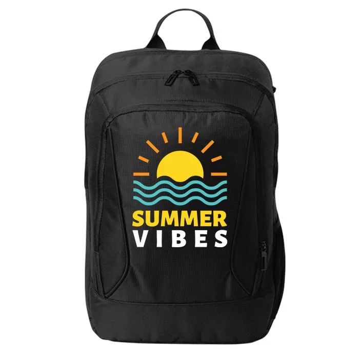 Summer Vibes Sunset Ocean City Backpack