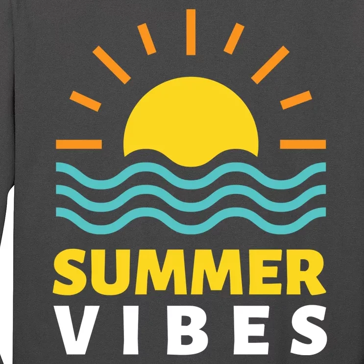 Summer Vibes Sunset Ocean Long Sleeve Shirt