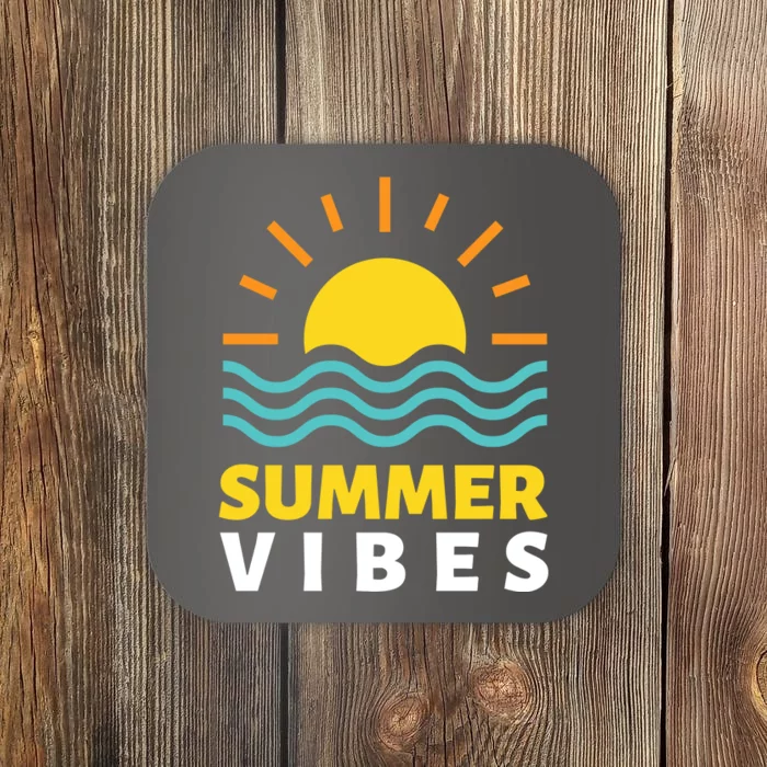 Summer Vibes Sunset Ocean Coaster