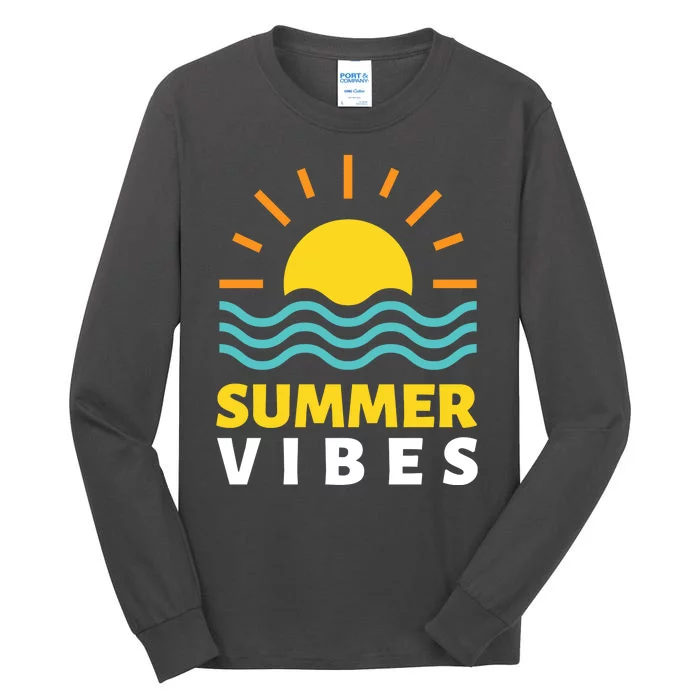 Summer Vibes Sunset Ocean Tall Long Sleeve T-Shirt