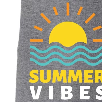 Summer Vibes Sunset Ocean Doggie 3-End Fleece Hoodie