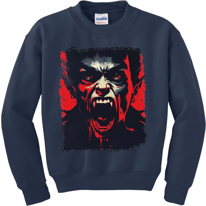 Scary Vampire Kids Sweatshirt