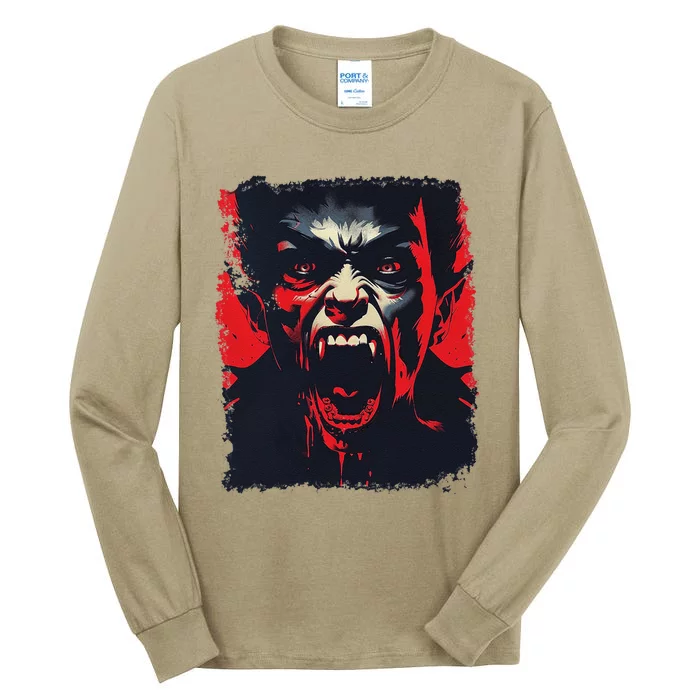 Scary Vampire Tall Long Sleeve T-Shirt