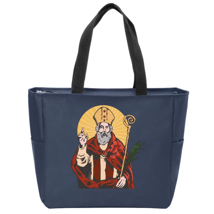 Saint Valentine Zip Tote Bag