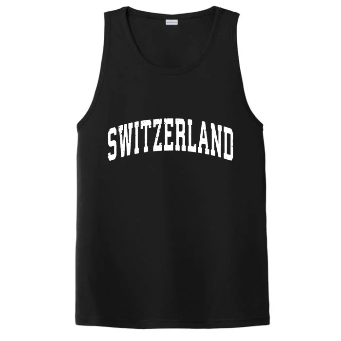 Switzerland Vintage Sports Design Performance Tank