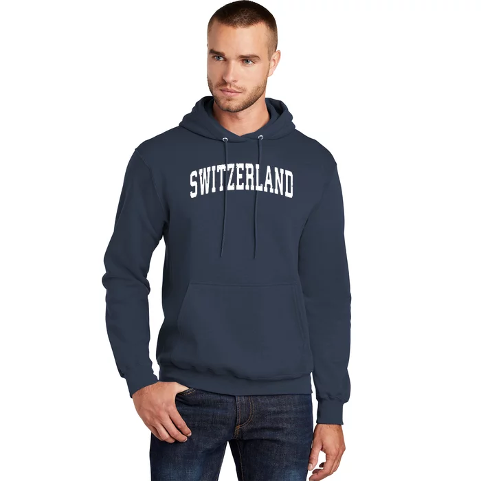 Switzerland Vintage Sports Design Hoodie