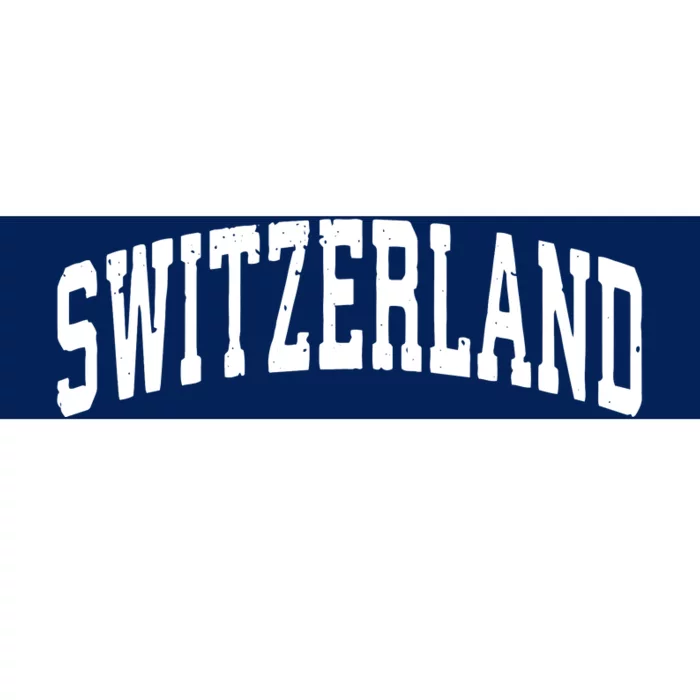 Switzerland Vintage Sports Design Bumper Sticker