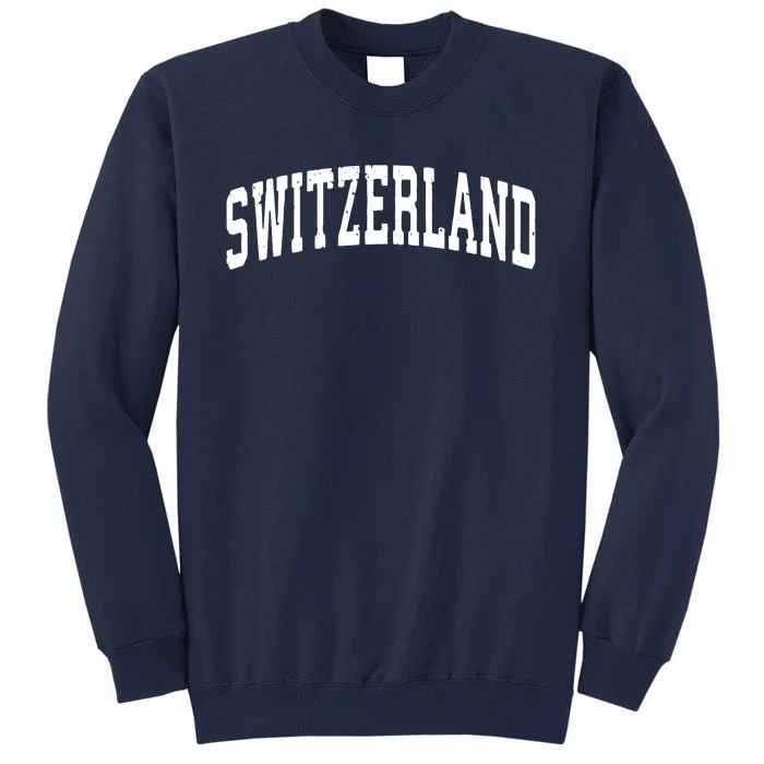 Switzerland Vintage Sports Design Tall Sweatshirt