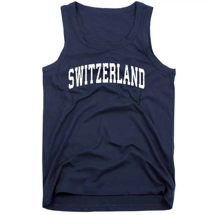 Switzerland Vintage Sports Design Tank Top